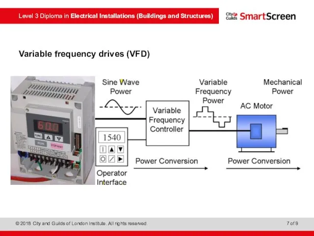 Variable frequency drives (VFD)