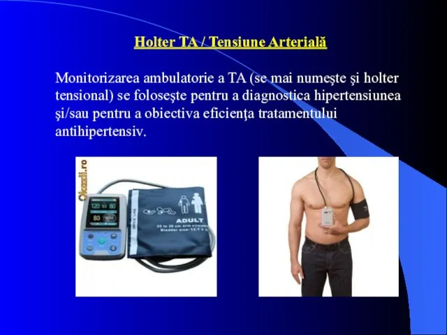 Holter TA / Tensiune Arterială Monitorizarea ambulatorie a TA (se