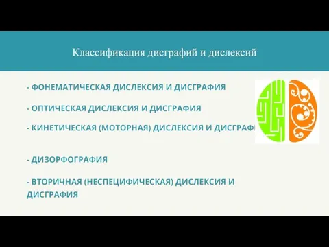 Классификация дисграфий и дислексий - ФОНЕМАТИЧЕСКАЯ ДИСЛЕКСИЯ И ДИСГРАФИЯ -