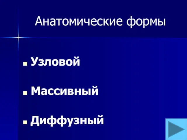 Анатомические формы Узловой Массивный Диффузный