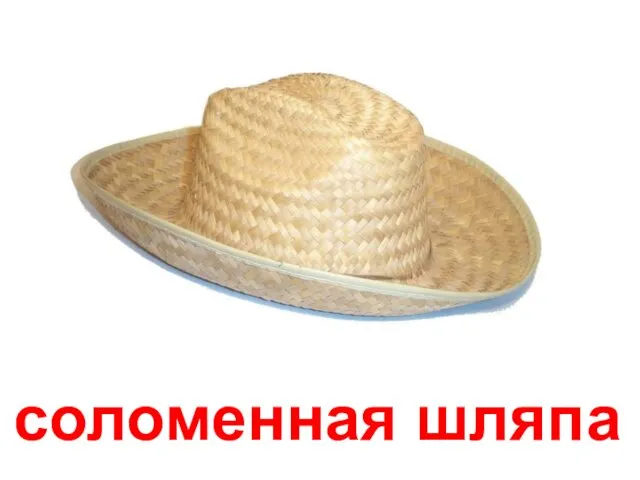 соломенная шляпа
