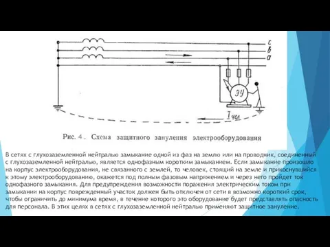 В сетях с глухозаземленной нейтралью замыкание одной из фаз на