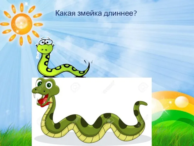 Какая змейка длиннее?