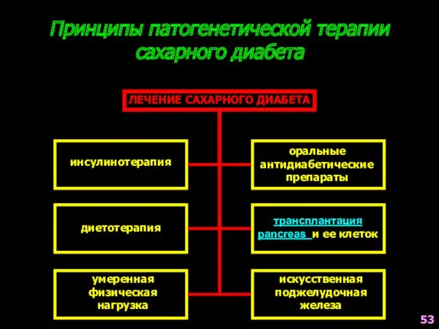 Принципы патогенетической терапии сахарного диабета ЛЕЧЕНИЕ САХАРНОГО ДИАБЕТА инсулинотерапия диетотерапия