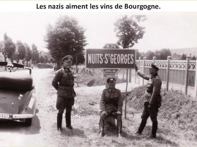 Les nazis aiment les vins de Bourgogne.
