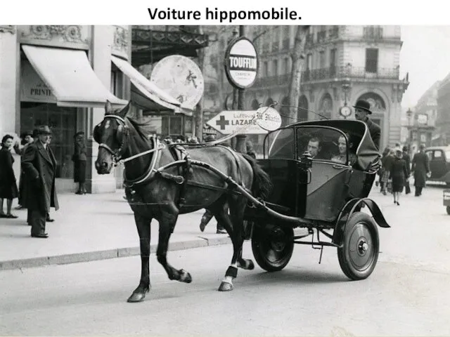 Voiture hippomobile.