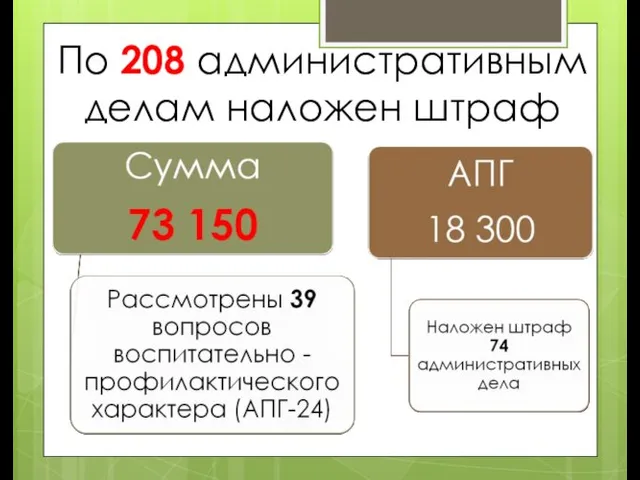 По 208 административным делам наложен штраф