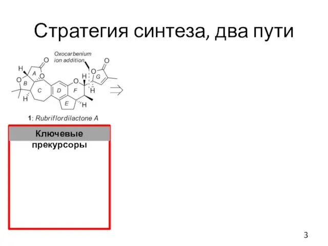 Стратегия синтеза, два пути Два пути: Первый – через соединение