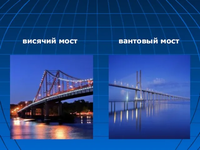 висячий мост вантовый мост