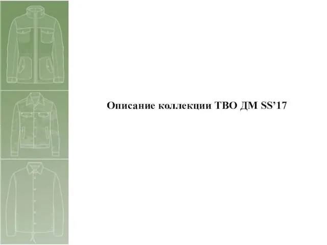 Описание коллекции ТВО ДМ SS’17