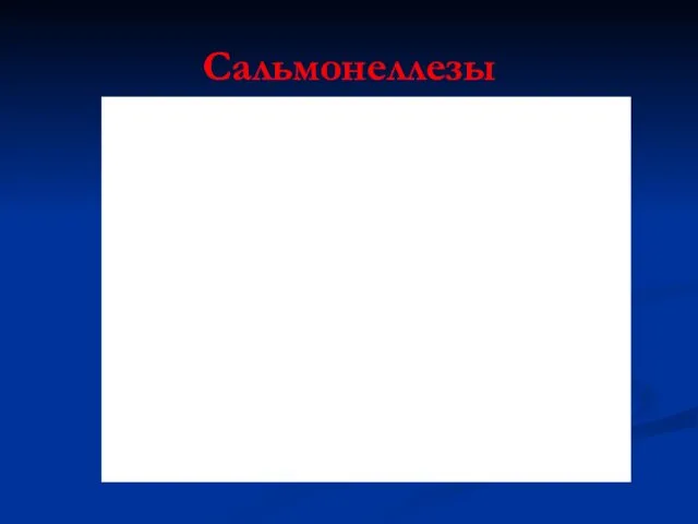 Сальмонеллезы