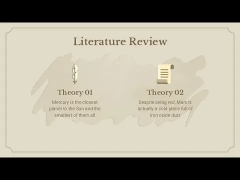 Literature Review Mercury is the closest planet to the Sun and the smallest