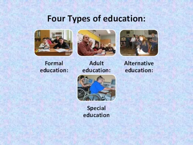 Four Types of education: