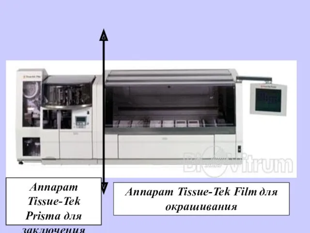 Аппарат Tissue-Tek Prisma для заключения Аппарат Tissue-Tek Film для окрашивания