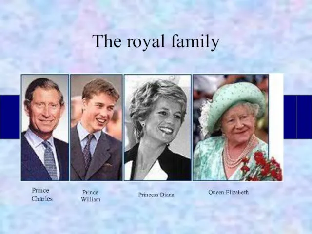 The royal family Prince Charles Prince William Princess Diana Queen Elizabeth