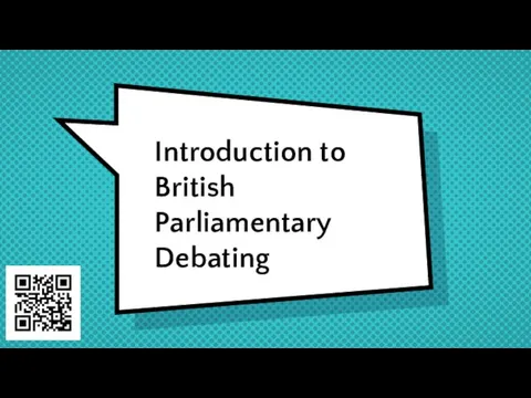 Introduction to British parliamentary debating