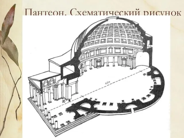 Пантеон. Схематический рисунок