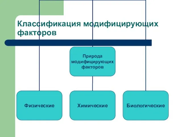 Классификация модифицирующих факторов