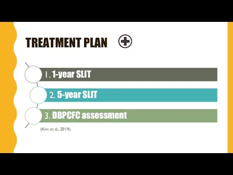 TREATMENT PLAN (Kim et al., 2019).