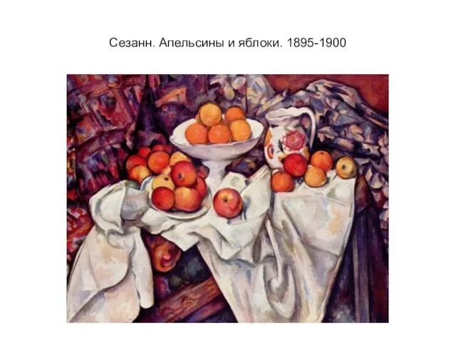 Сезанн. Апельсины и яблоки. 1895-1900