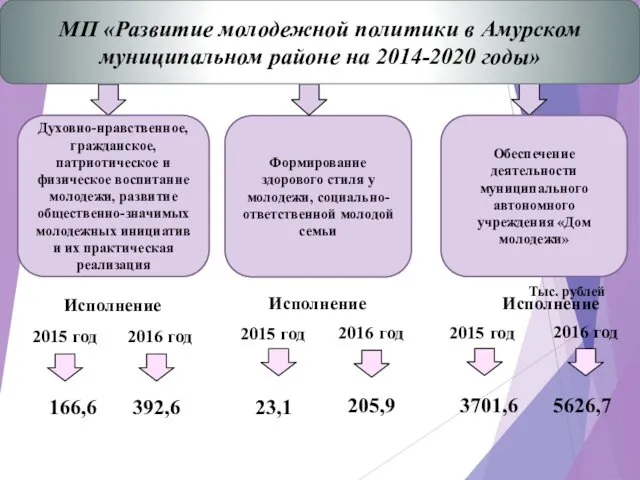 Духовно-нравственное, гражданское, патриотическое и физическое воспитание молодежи, развитие общественно-значимых молодежных