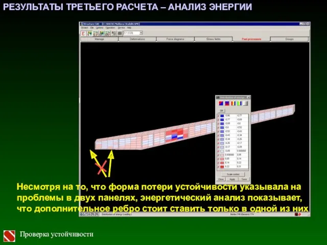 РЕЗУЛЬТАТЫ ТРЕТЬЕГО РАСЧЕТА – АНАЛИЗ ЭНЕРГИИ Несмотря на то, что