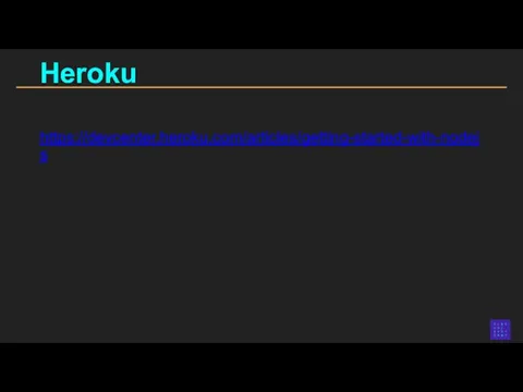 Heroku https://devcenter.heroku.com/articles/getting-started-with-nodejs