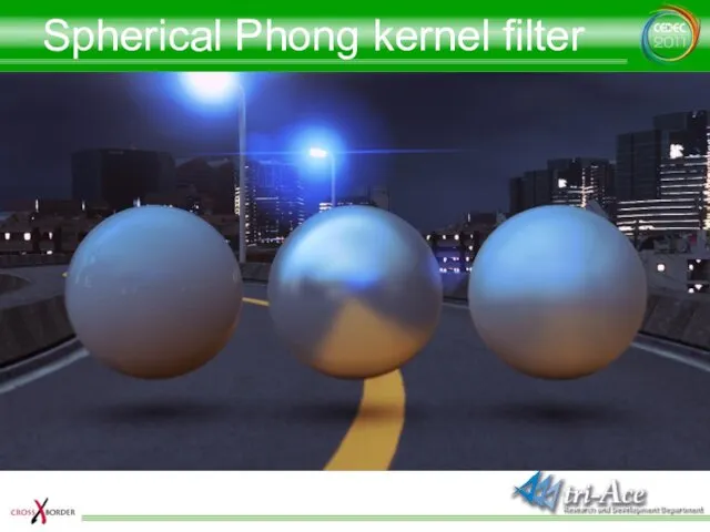 Spherical Phong kernel filter