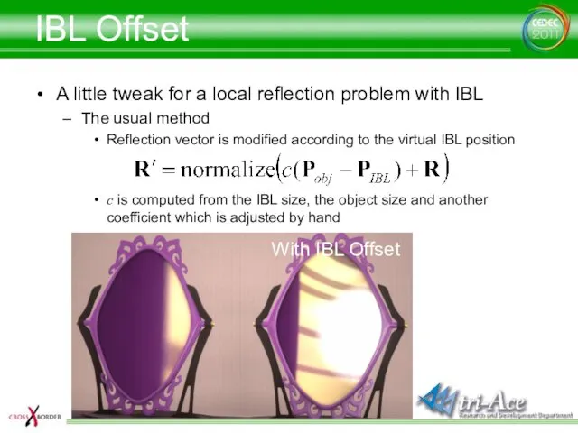 IBL Offset A little tweak for a local reflection problem