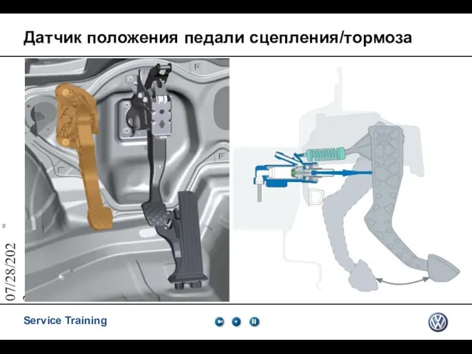 07/28/2023 Датчик положения педали сцепления/тормоза