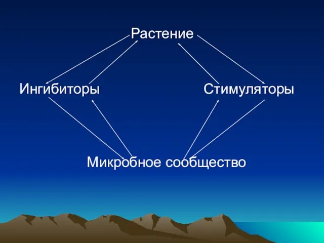 Растение Ингибиторы Стимуляторы Микробное сообщество