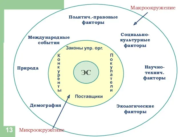 Микроокружение Макроокружение