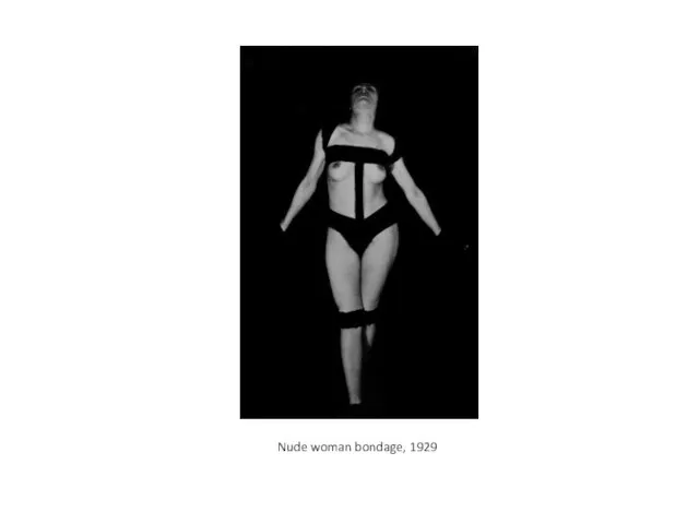 Nude woman bondage, 1929