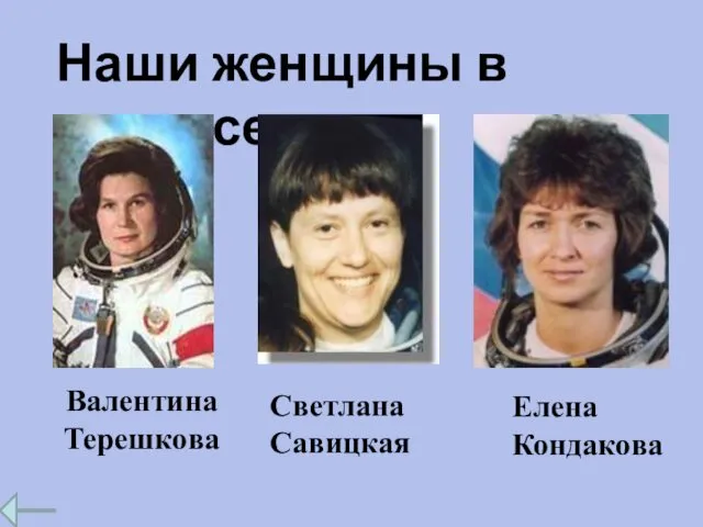 Наши женщины в космосе Елена Кондакова