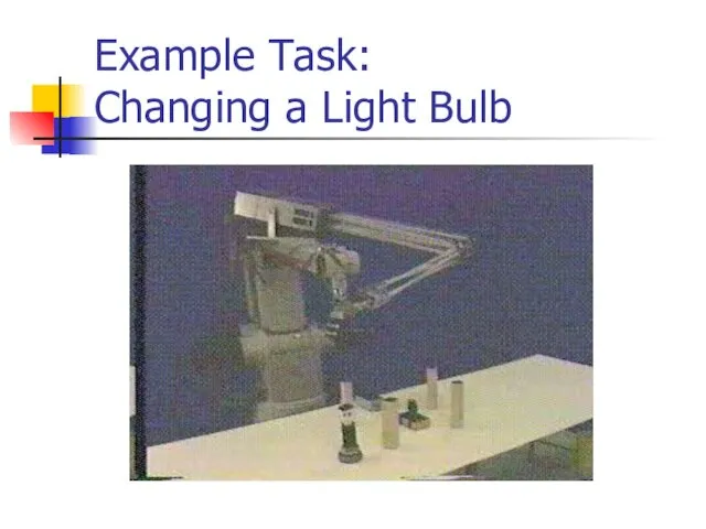 Example Task: Changing a Light Bulb