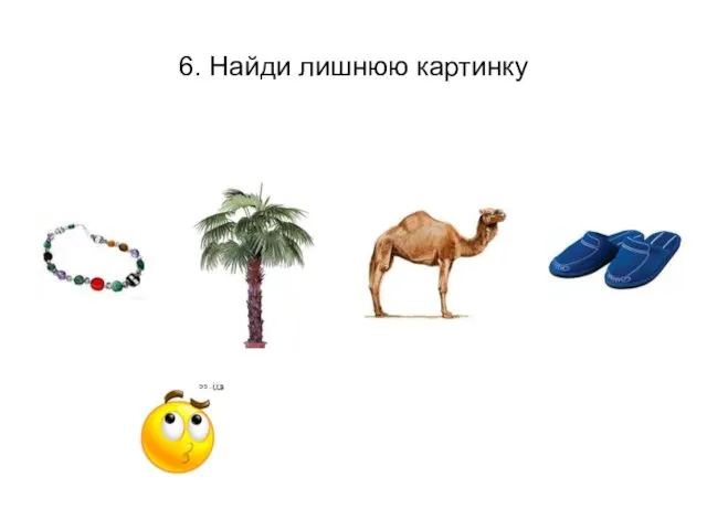 6. Найди лишнюю картинку