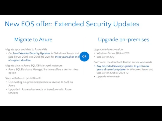 Migrate to Azure Upgrade to latest version Windows Server 2016
