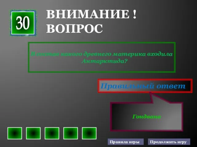 В состав какого древнего материка входила Антарктида? Правильный ответ Гондвана