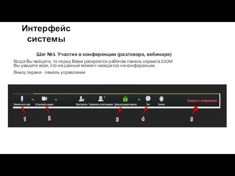 Шаг №3. Участие в конференции (разговоре, вебинаре) Когда Вы войдете,