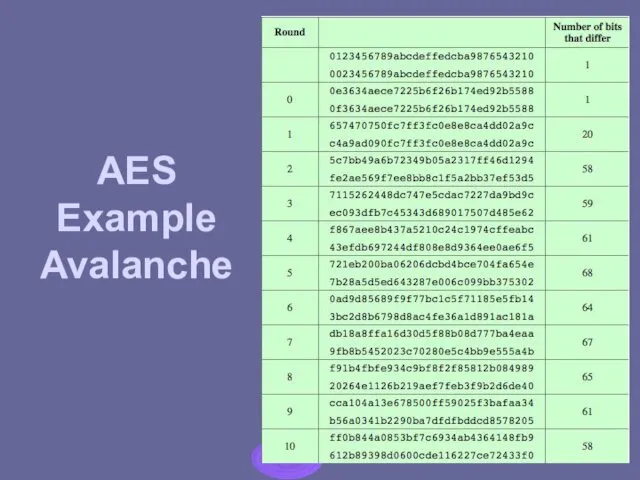 AES Example Avalanche