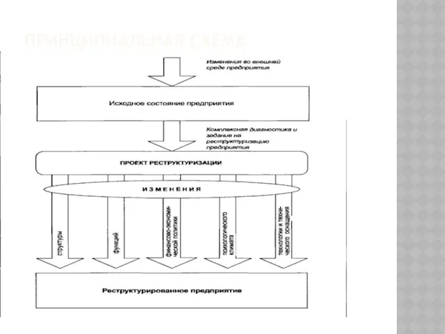 ПРИНЦИПИАЛЬНАЯ СХЕМА РЕСТРУКТУРИЗАЦИИ