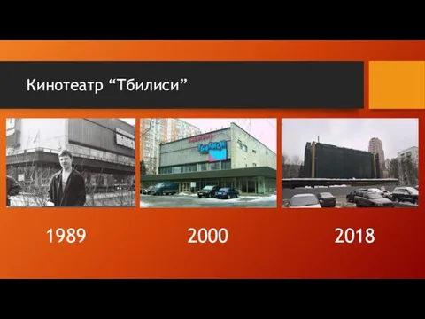 Кинотеатр “Тбилиси” 2018 1989 2000