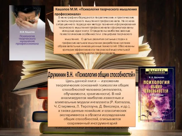 В монографии обсуждаются теоретические и практические аспекты творческого мышления профессионала.