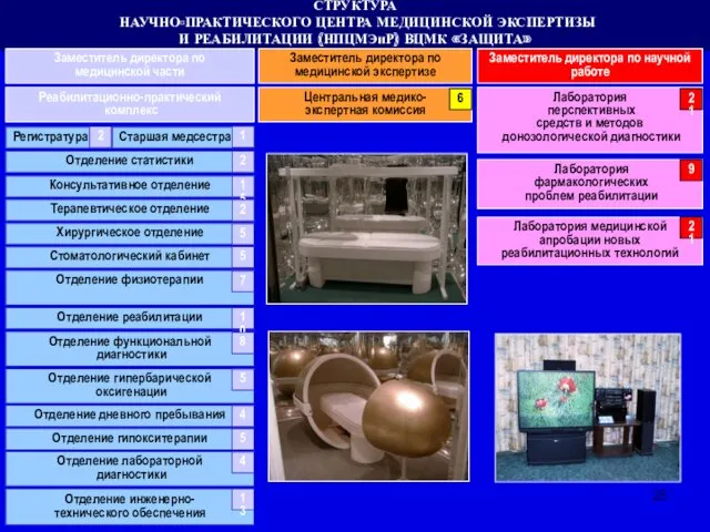 СТРУКТУРА НАУЧНО-ПРАКТИЧЕСКОГО ЦЕНТРА МЕДИЦИНСКОЙ ЭКСПЕРТИЗЫ И РЕАБИЛИТАЦИИ (НПЦМЭиР) ВЦМК «ЗАЩИТА»