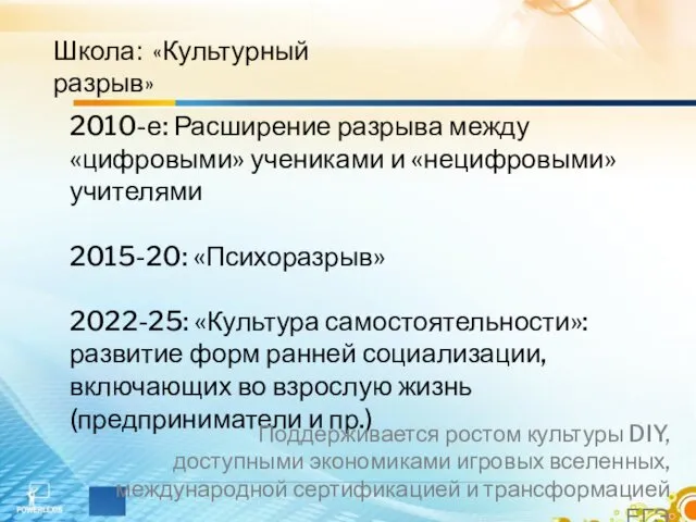 Школа: «Культурный разрыв» 2010-е: Расширение разрыва между «цифровыми» учениками и