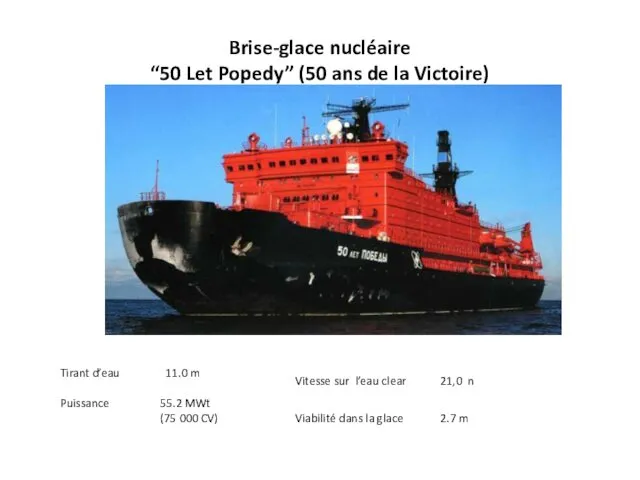 Brise-glace nucléaire “50 Let Popedy” (50 ans de la Victoire)