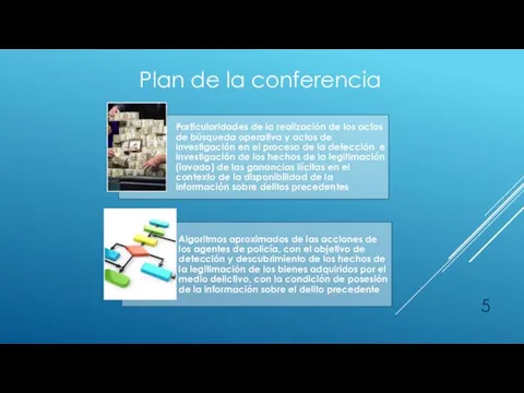 Plan de la conferencia