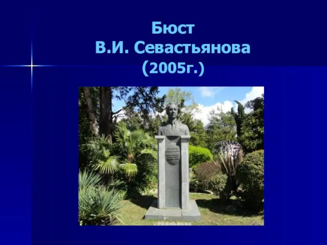 Бюст В.И. Севастьянова (2005г.)