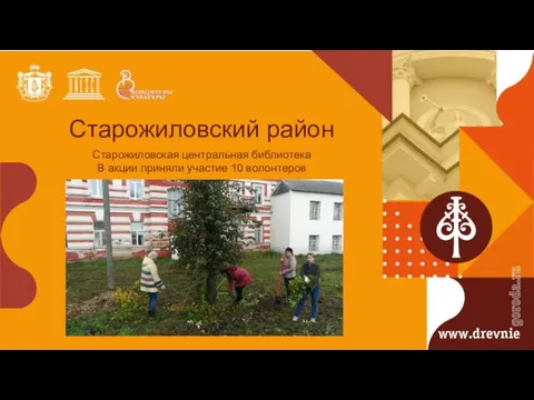 Старожиловский район Старожиловская центральная библиотека В акции приняли участие 10 волонтеров