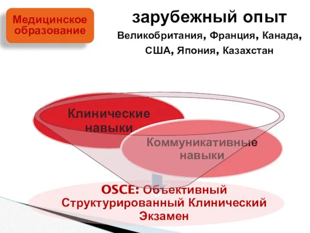 Медицинское образование зарубежный опыт Великобритания, Франция, Канада, США, Япония, Казахстан